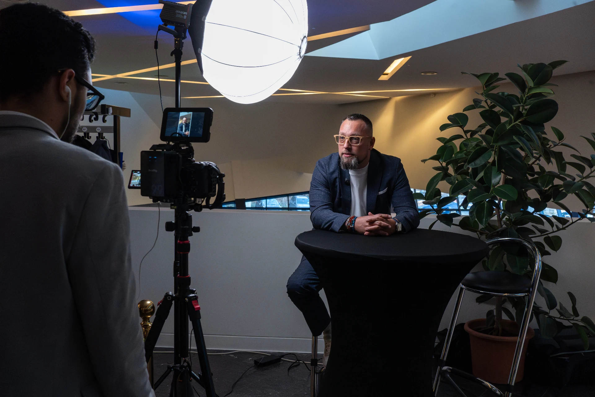 Christophe Verschuren en interview — tournage OSE